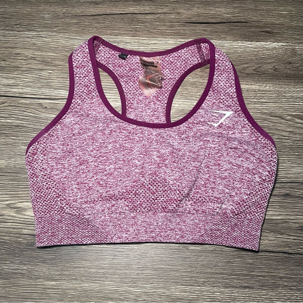 Gymshark Vital Seamless Athletic Sports Bra Purple‎ / Womens Size Small